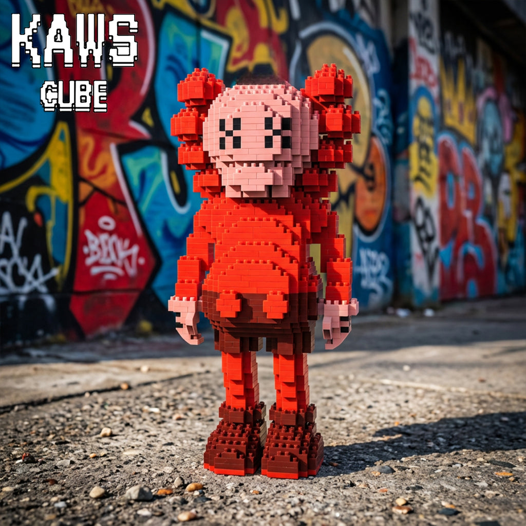 カウズ  KAWS Companion RED： Nanoblock  ナノブロック「220mm」251225-5