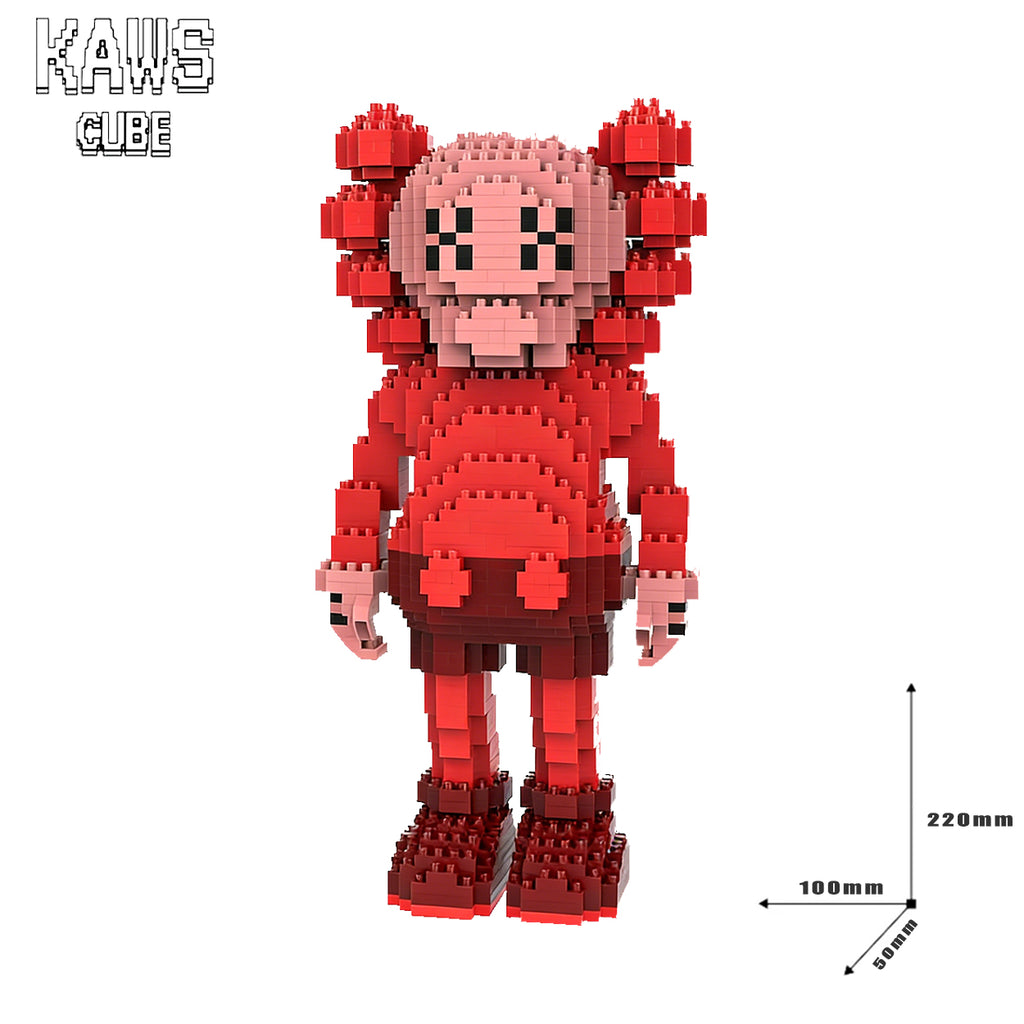 カウズ  KAWS Companion RED： Nanoblock  ナノブロック「220mm」251225-5