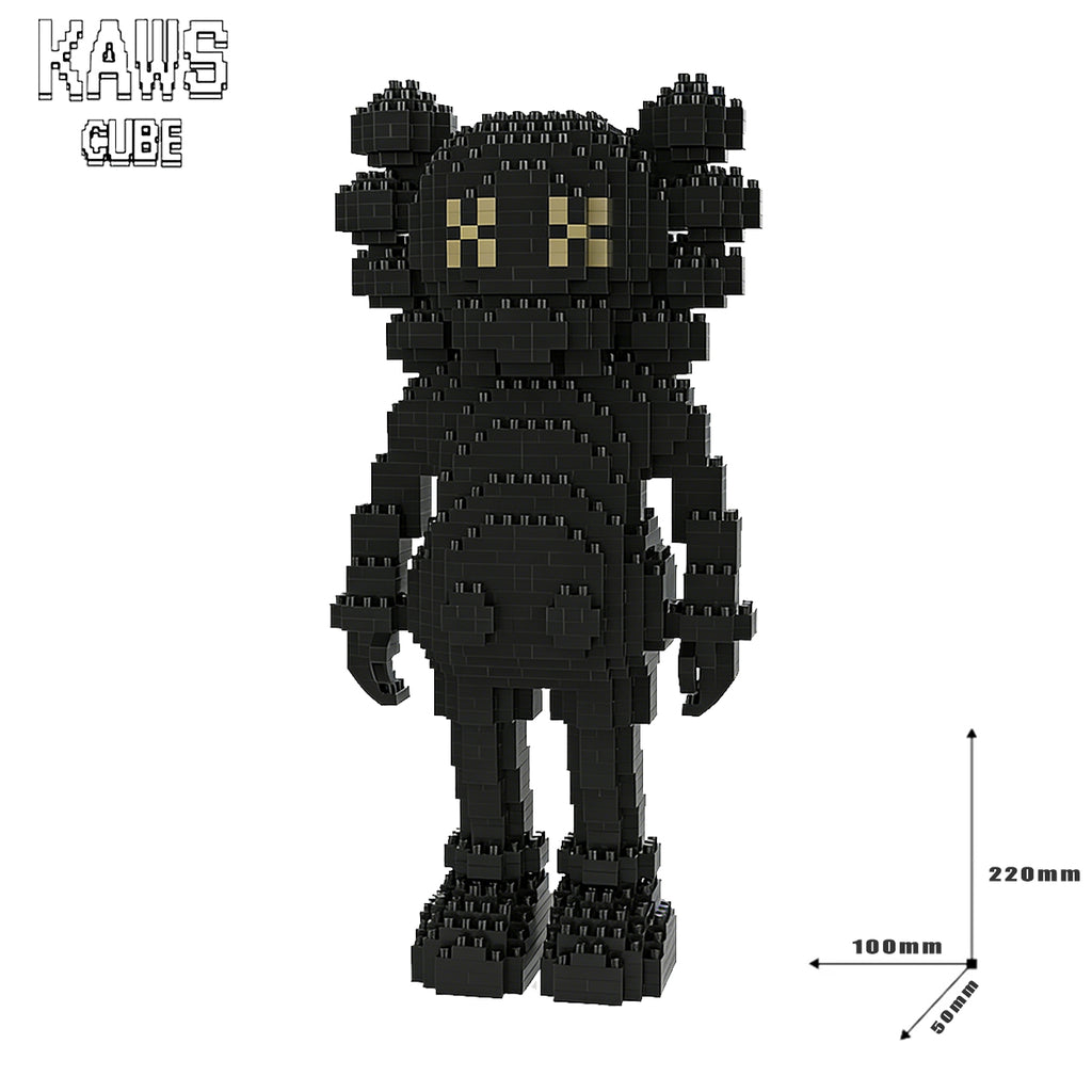 カウズ  KAWS Companion Black： Nanoblock  ナノブロック「220mm」251224-7